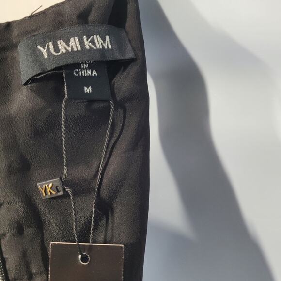 Yumi Kim Black Showtime Midi Dress with Side Cut-outs Size Medium - Picture 4 of 8